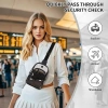 Balo đeo chéo trong suốt thanh lịch TA2.809 - 2 ngăn, dây điều chỉnh, du lịch tiện 4