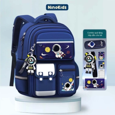 Balo đi học bé trai lớp 1-7 NinoKids BLT16 Đệm lưng êm ái bảo vệ cột sống 319.000 VND
