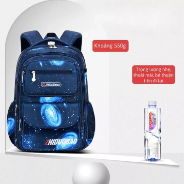 Balo đi học bé trai lớp 1‑7, siêu nhẹ, ngăn rộng, tặng phụ kiện - 390.000₫ 5