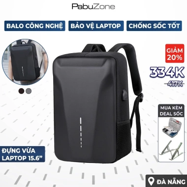 Balo Đi Học Form Cứng Chống Sốc Đựng Laptop 15.6 inch Nam Nữ Nhiều Ngăn Du Lịch Chống Nước 376.125 VND