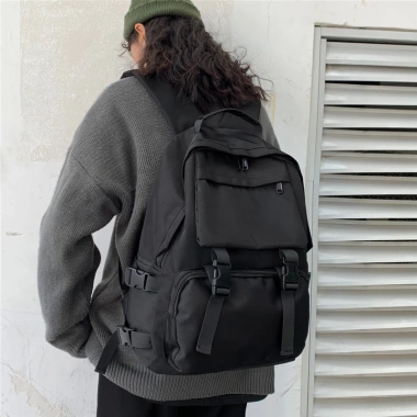 Balo đi học nam nữ chống nước Ulzzang Hàn Quốc đen thời trang BL01 149.000 VND 3