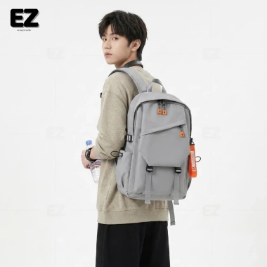 Balo đi học unisex vải chống nước cao cấp BLU10, cổng sạc USB, đựng laptop 15.6 inch - Giá chỉ 319.000 đồng