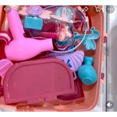 Balo Đồ Chơi Trang Điểm Cao Cấp cho Bé Gái - Gương Siêu To, Gấp Gọn, Giá 36.000 VND 6