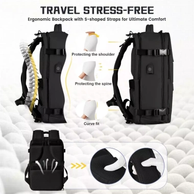 Balo Du Lịch 31L Chống Nước, Ngăn Giày, USB, Ngăn Khô Ướt - Chuẩn Size Máy Bay, Giá 399.500₫
