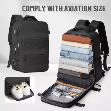 Balo Du Lịch 31L Chống Nước, Ngăn Giày, USB, Ngăn Khô Ướt - Chuẩn Size Máy Bay, Giá 399.500₫