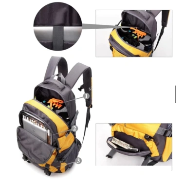 Balo du lịch 45L unisex chống nước, đệm lưng thoáng khí, siêu bền - Giá 218.500 VND 5