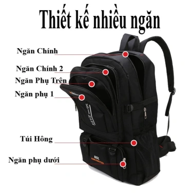 Balo Du Lịch 80L Chống Thấm Nước Cỡ Lớn Đi Về Quê Nhiều Ngày Giá 254.000 VND 3