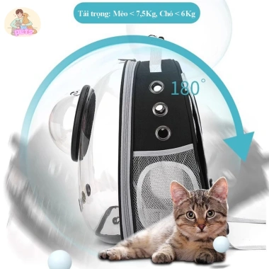 Balo du lịch chó mèo thoáng khí, cửa sổ cầu lồi, trong suốt - mẫu 2.025, giảm còn 179.000₫ 3