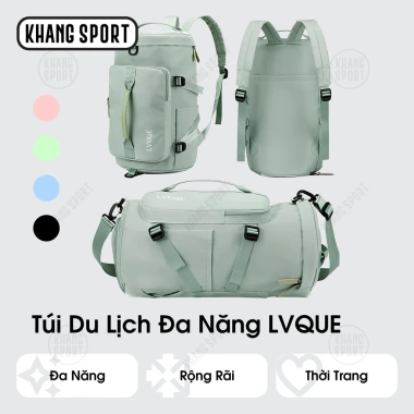 Balo du lịch đa năng chống thấm nước, ngăn giày & đồ ướt, bền chắc - 210.000₫