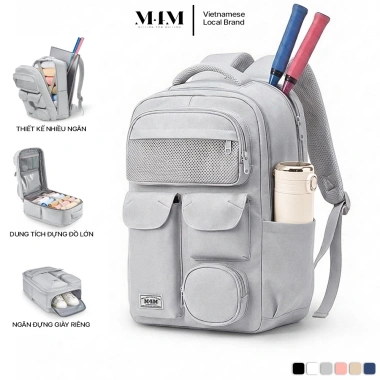 Balo du lịch đa năng M4M NOMAD BM008 - Chống nước, chứa vợt cầu lông, laptop, quần áo - Giá chỉ 399.000₫