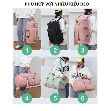 Balo Du Lịch Đa Năng Ngăn Giày Riêng Chống Thấm Nước Vải Oxford Nam Nữ - Giá 190.550