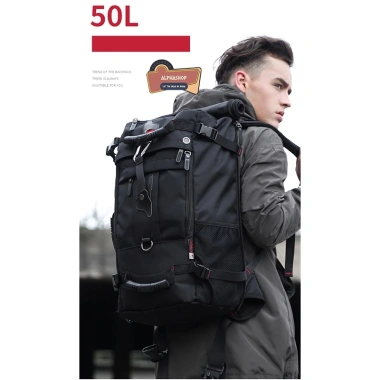 Balo Du Lịch KaKa 40-50L – Khóa Chống Trộm, Nhiều Ngăn, Chống Nước, Chống Xước, Thời Trang 2