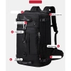 Balo Du Lịch KaKa 40-50L – Khóa Chống Trộm, Nhiều Ngăn, Chống Nước, Chống Xước, Thời Trang 3