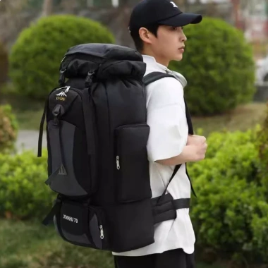 Balo du lịch leo núi 70L thời trang nam nữ B64, dung tích lớn, siêu bền, giảm giá 239k 2