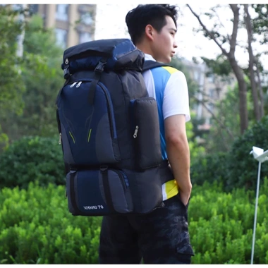 Balo du lịch leo núi 70L thời trang nam nữ B64, dung tích lớn, siêu bền, giảm giá 239k 4