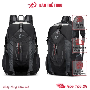 Balo du lịch leo núi cắm trại phượt Thể thao lót đệm êm bền đẹp giảm giá 129k
