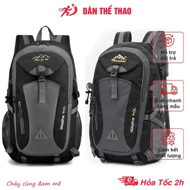 Balo du lịch leo núi cắm trại phượt Thể thao lót đệm êm bền đẹp giảm giá 129k