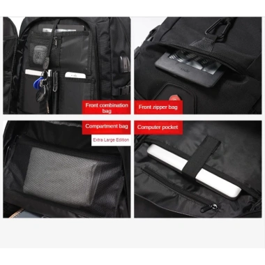 Balo du lịch nam 50-80L đa năng chống thấm nước đựng laptop 17 inch giá 358.000 VNĐ