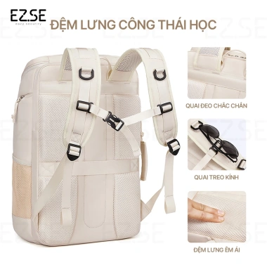 Balo du lịch nam nữ EAZY BLA26 chống thấm, lớn, đựng laptop chống sốc – 1.099.000₫
