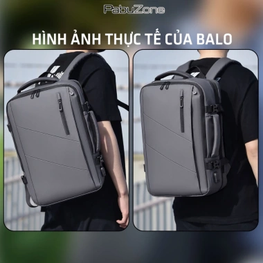 Balo Du Lịch Pabuzone BLM8 Nhiều Ngăn Mở Rộng Chống Nước Nam Nữ Leo Núi 270.938 6
