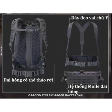 Balo du lịch, phượt, dã ngoại 30L – Siêu nhẹ, chống thấm, đa năng, giá ưu đãi 1.05 triệu 9 Balo du lịch, phượt, dã ngoại 30L – Siêu nhẹ, chống thấm, đa năng, giá ưu đãi 1.05 triệu 9