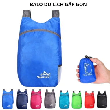 Balo du lịch siêu nhẹ chống thấm, gấp gọn đa năng, tiện lợi – chỉ 59.000₫