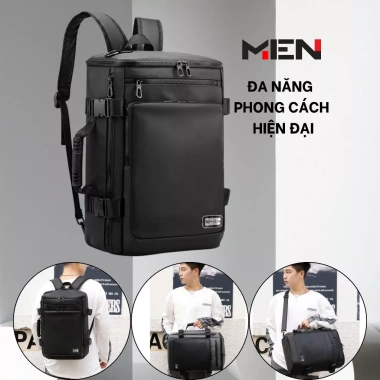 Balo Hàn Quốc thời trang học sinh, giấu quai, đựng laptop 15‑17 inch, nhẹ Zone MenR8 7