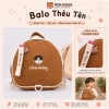 Balo hạt dẻ thêu tên theo yêu cầu cho bé đi học mẫu giáo phong cách Hàn Quốc - Giá 160.000₫