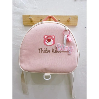 Balo hạt dẻ thêu tên theo yêu cầu cho bé đi học mẫu giáo phong cách Hàn Quốc - Giá 160.000₫ 4