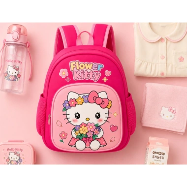 Balo Hazin Kids chống thấm nước 1-5 tuổi, họa tiết Người Nhện, Hello Kitty, Labubu giá 72.000đ 4