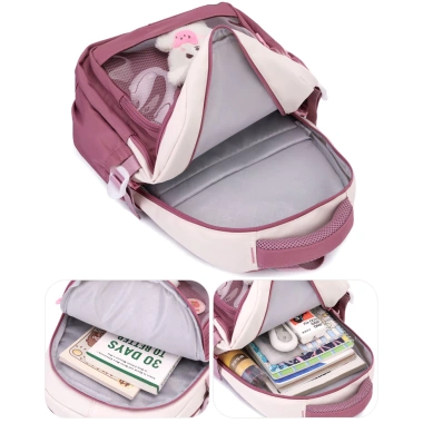 Balo học sinh cấp 1 Oxford cao cấp pastel cute nhiều ngăn - Giá ưu đãi 399.000₫