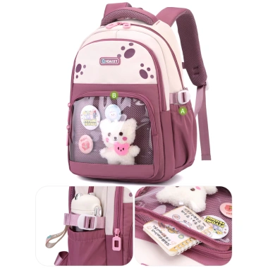 Balo học sinh cấp 1 Oxford cao cấp pastel cute nhiều ngăn - Giá ưu đãi 399.000₫