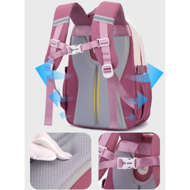 Balo học sinh cấp 1 Oxford cao cấp pastel cute nhiều ngăn - Giá ưu đãi 399.000₫