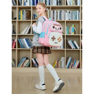 Balo học sinh lớp 1 3 vải Oxford chống nước, hình cute BF18-229L - 274.549₫