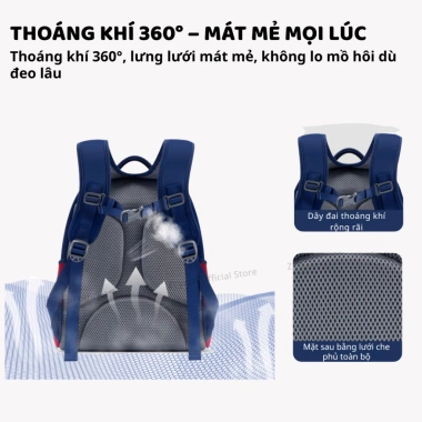 Balo học sinh lớp 1 Zoyzoii siêu nhẹ B19, phù hợp bé trai & bé gái, giảm còn 769k 6