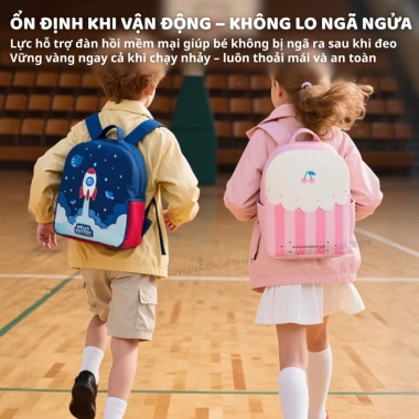 Balo học sinh lớp 1 Zoyzoii siêu nhẹ B19, phù hợp bé trai & bé gái, giảm còn 769k 9