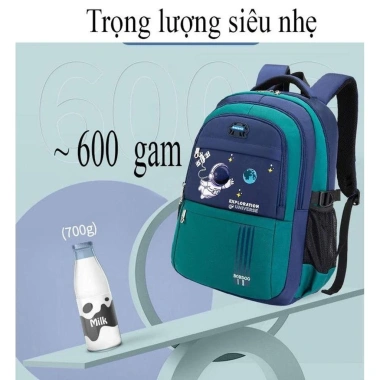 Balo học sinh siêu nhẹ hình thỏ & khủng long, chống thấm, cặp sách tiện dụng cho bé lớp 3‑7