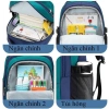 Balo học sinh siêu nhẹ hình thỏ & khủng long, chống thấm, cặp sách tiện dụng cho bé lớp 3‑7 8