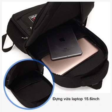Balo học sinh và phượt BL040 46cm vải dù chống nước, ngăn laptop, giá chỉ 219.000 VND