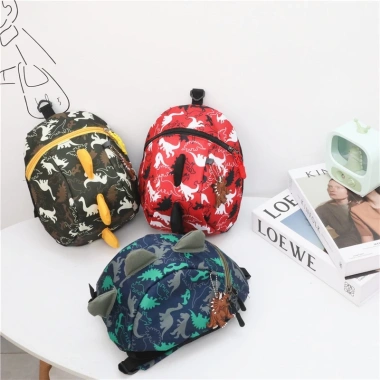 Balo Khủng Long Oxford Chống Nước - Dây Chống Lạc, Dã Ngoại, Học Mầm Non, Giá 115k