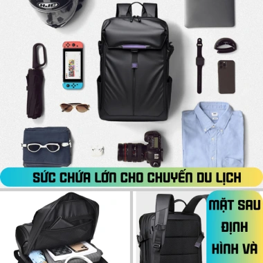 Balo laptop 15.6-17 inch cao cấp Ba Vy FASHION BL05 chống sốc, nhiều ngăn đi làm du lịch - Giá chỉ 459.000₫ 7