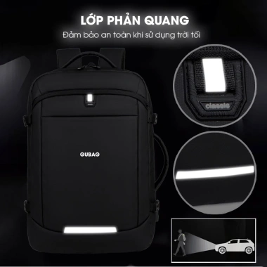 Balo laptop 17 inch Gubag chính hãng - Lớn tiện công tác du lịch, giá 739.000₫ 6