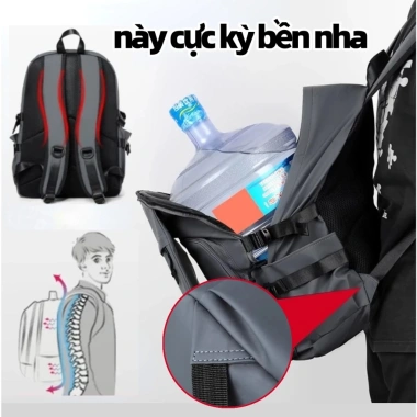 Balo Laptop Chống Nước Bền Đẹp Nhiều Ngăn, Sức Chứa Lớn - Giá 158.999 VND 5