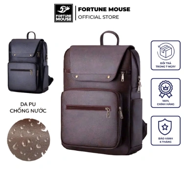 Balo Laptop Da PU Cao Cấp Fortune Mouse A303 Chống Nước - Giá ưu đãi 279.000đ 4 Balo Laptop Da PU Cao Cấp Fortune Mouse A303 Chống Nước - Giá ưu đãi 279.000đ 4