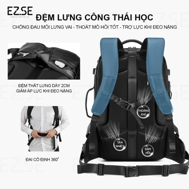Balo laptop EAZY BLA28 cao cấp chống sốc, chống nước, lớn 17 inch - 1.999.000 6 Balo laptop EAZY BLA28 cao cấp chống sốc, chống nước, lớn 17 inch - 1.999.000 6