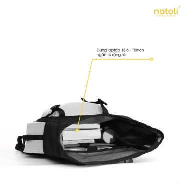 Balo leo núi du lịch NATOLI B10 canvas cao cấp, nhiều ngăn, giảm giá 20 giá 479k 4