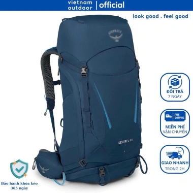 Balo Leo OS KESTREL 48 Trợ Lực + Áo Mưa, Nhiều Ngăn Thời Trang Du Lịch Núi 1.749.000₫