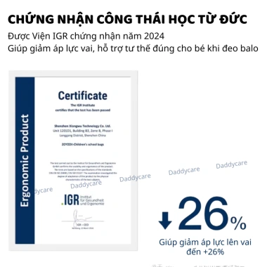 Balo mầm non Zoyzoii chính hãng, phù hợp bé trai và bé gái 1‑3 tuổi, đựng đồ học tập - Giá chỉ 740.000₫ 3
