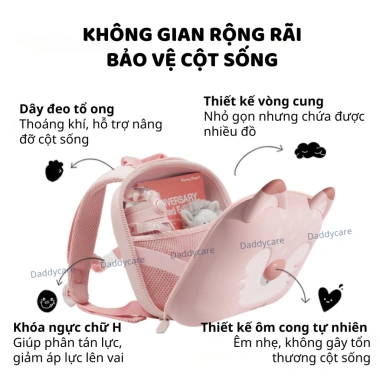 Balo mầm non Zoyzoii chính hãng, phù hợp bé trai và bé gái 1‑3 tuổi, đựng đồ học tập - Giá chỉ 740.000₫ 9