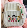 Balo Mẫu Giáo Thêu Tên Bé Thiết Kế Riêng, Chần Bông, Tặng Tag - BLT-02 3